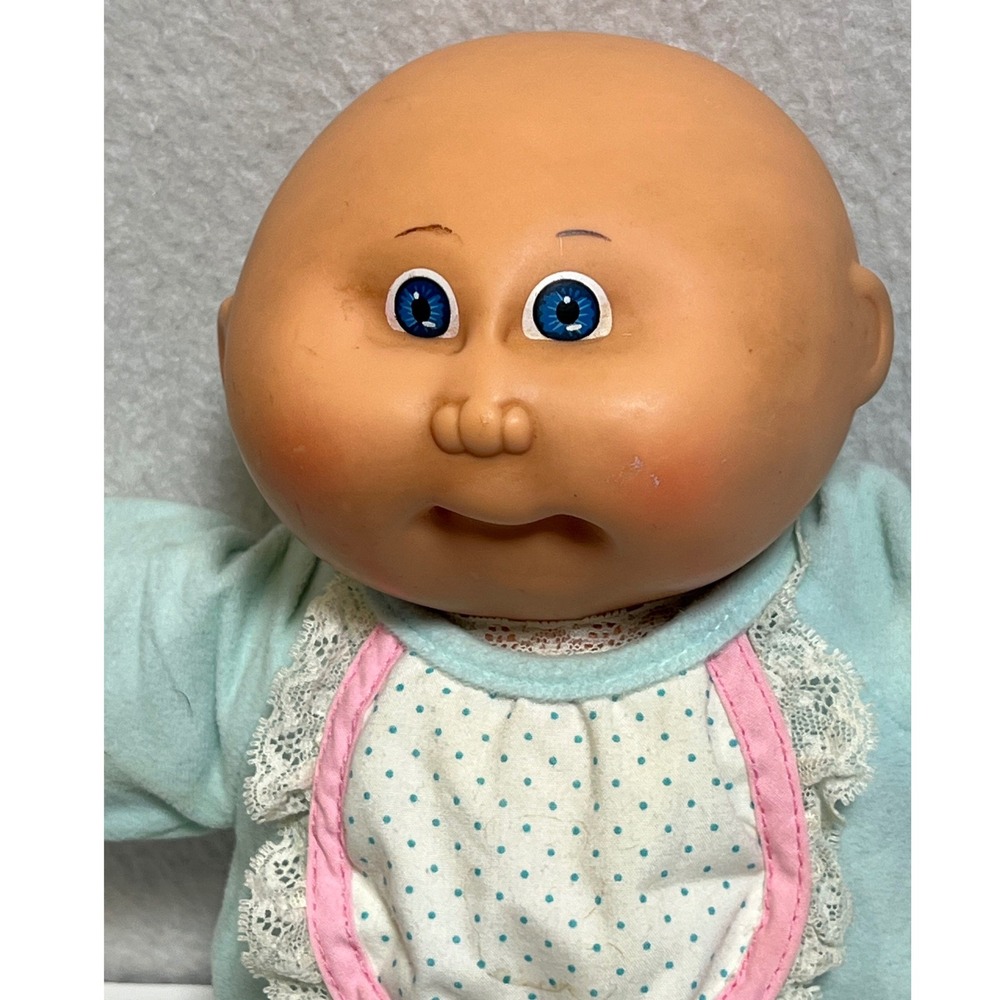 Vintage 1982 Cabbage Patch Kids Bald Blue Eye Doll Coleco Xavier‎ Roberts - Picture 9 of 12